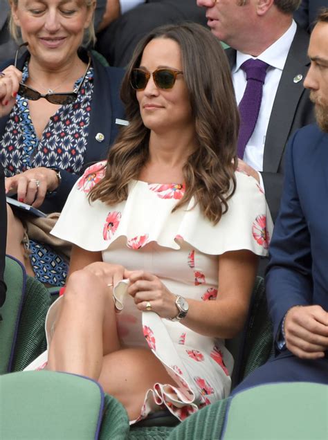Pippa Middletons Floral Dress At Wimbledon 2016 Popsugar Fashion