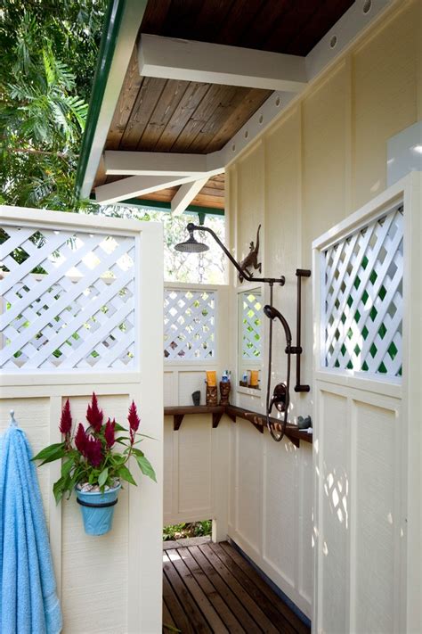 Outdoor Shower Tropical Patio Hawaii By Barker Kappelle