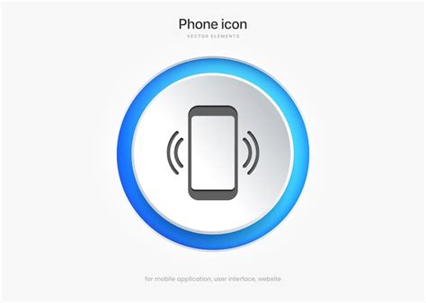 Premium Vector 3d Phone Button Icon Incoming Call Calling Mobile
