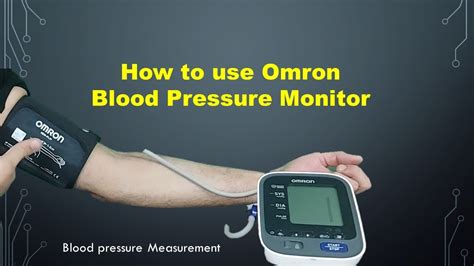 Omron Blood Pressure Monitor How To Use Youtube