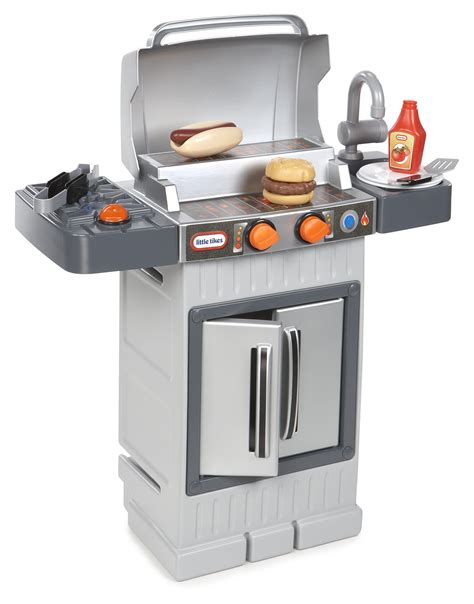 Kids Bbq Outdoor Grill Play Pretend Food Toddler Toy Kitchen Playset