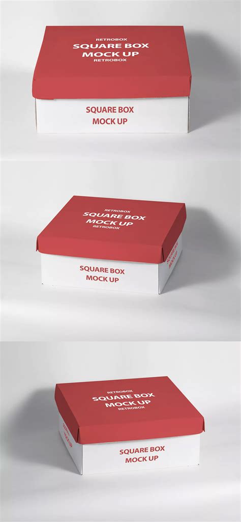 Download Square Box Mock Up | Mocking, Mockup, Box mockup