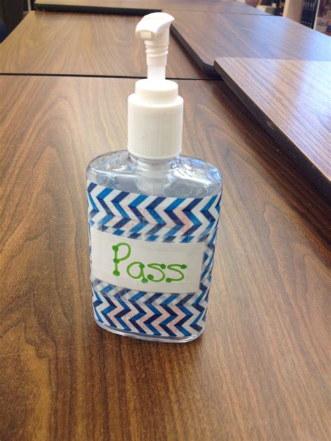 I use sanitizer every day, allen said. Hand sanitizer bathroom pass with design duct tap | Art ...
