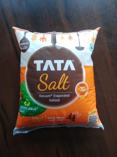 White Powder Tata Salt 1kg Packaging Type Packet Rs 475 Bag Id