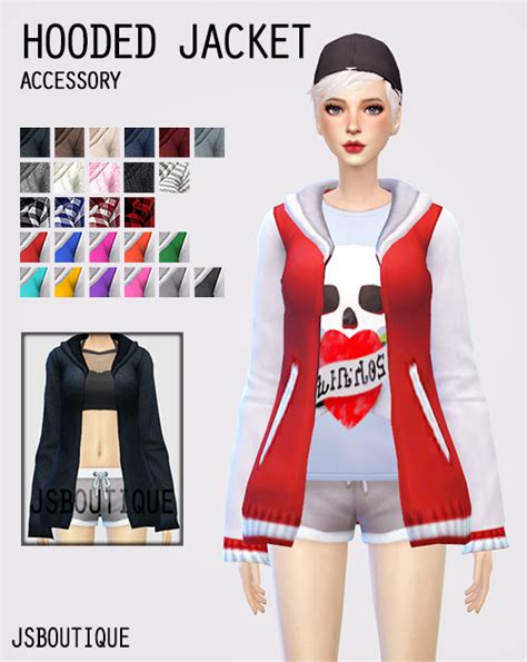 My Sims 4 Blog Accessory Hooded Jacket For Females By Jsboutique