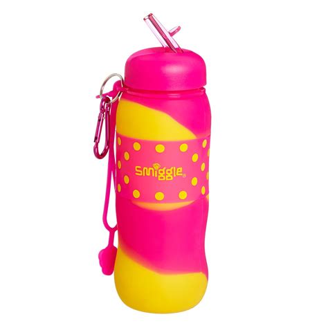 Buy kids water bottles online at smiggle. Image for 2Tone Silicone Roll Bottle from Smiggle | Bottle ...