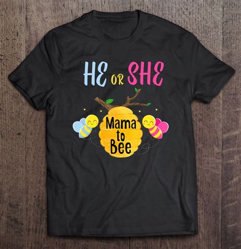 Bee Gender Reveal Shirt For Mama Bee Themed Party Women T Shirts