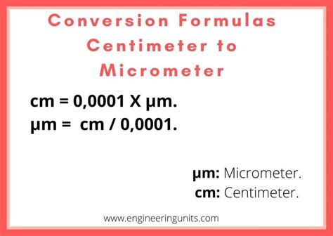 Micrometer To Centimeter µm To Cm Online Converter