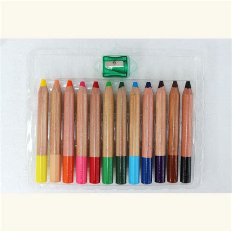 China Woody Wax Crayons 120mm Jumbo Color Pencils China