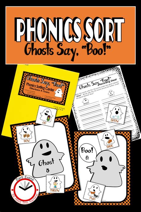 Phonics Literacy Center Phonics Sort Halloween Vowels Vowel Digraphs