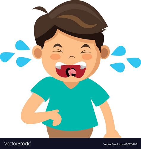Crying boy icon Royalty Free Vector Image - VectorStock