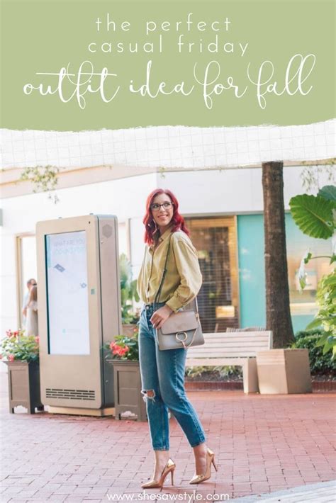 The Perfect Casual Friday Outfit For Fall She Saw Style Fall Workwear Fall Business Casual