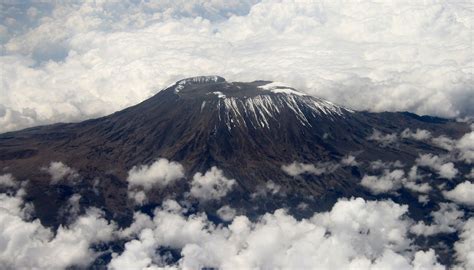 mount kilimanjaro [as seen from the air] tanzania amazing places around the world