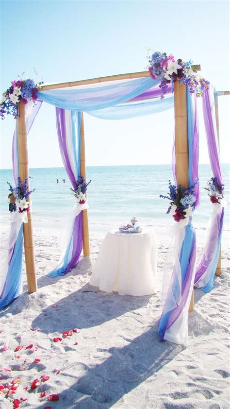 Beach decorations and beach wedding centerpieces demonstrate the colours and motifs of the sea. 40+ Great Ideas of Beach Wedding Arches | Deer Pearl Flowers