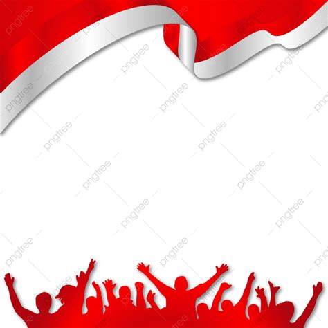 Hari Sumpah Pemuda Vector Hd Png Images Red White Indonesia Flag Or