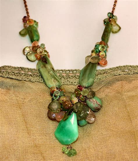 Multi Gemstone Necklace By Stonecraft On Etsy