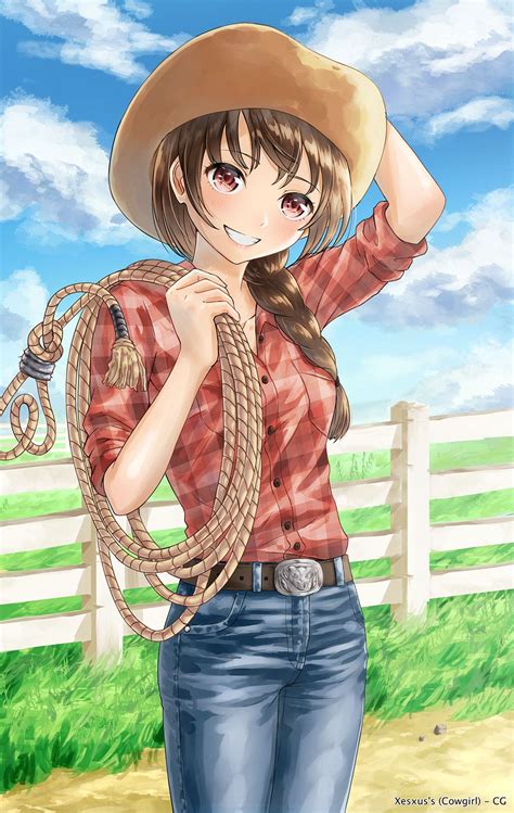 Cowgirl Anime Menina Anime Animação