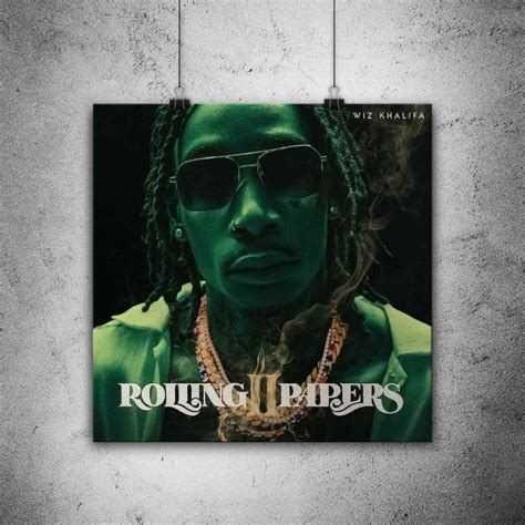 Wiz Khalifa Rolling Papers 2 Wall Art Photo Print Album Cover Poster