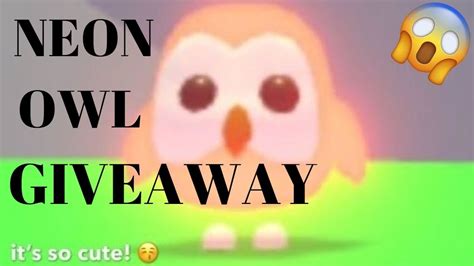 Video search for roblox rthro contest ystreamtv. Roblox adopt me Neon Owl Giveaway(adopt me) - YouTube