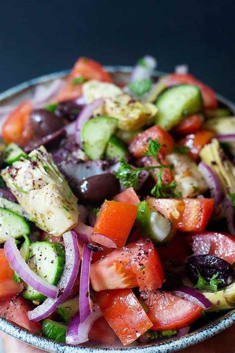 The Best Mediterranean Salad Recipe Unicorns In The Kitchen