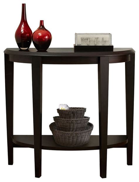 Accent Table 36 L Cappuccino Hall Console Transitional Console Tables By Global