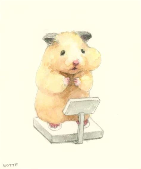 Adorable Hamster Lives A Human Like Existence In Charming Watercolor