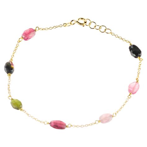 Fabergé Sasha Rose Gold Rainbow Multicoloured Gemstone Egg Chain Bracelet For Sale At 1stdibs