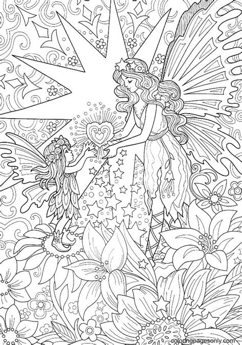 Fairy Works Magic Coloring Page Free Printable Coloring Pages