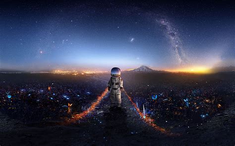Download Wallpaper 2560x1600 Astronaut Art Space Stars Galaxy Widescreen 1610 Hd Background
