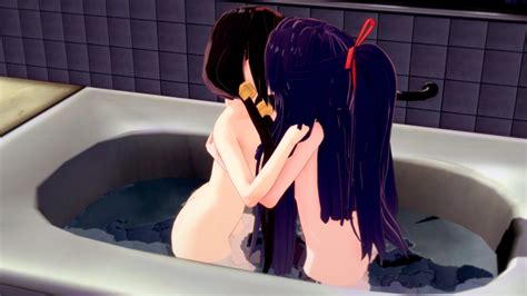 Tokisaki Kurumi Yatogami Tooka Date A Live 2girls 3d Bath