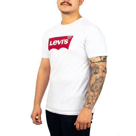 Camiseta Levis Masculina Tradicional Branca 100 AlgodÃo Lb0010027