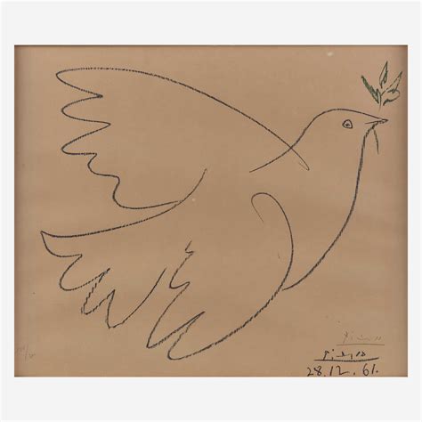 After Pablo Picasso Dove Of Peace 1961 Artsy