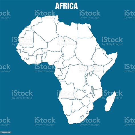 Googlemap of africa continent with view from satellites and plan view; Map Of African Continent Illustration Stock Illustration - Download Image Now - iStock