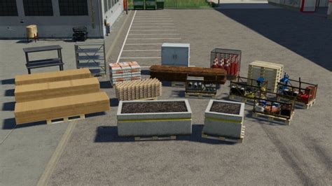 Decorative Pallets Pack V11 Fs19 Mod Mod For Farming Simulator 19