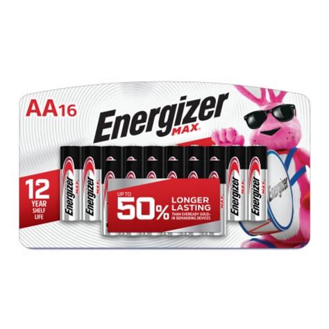 Energizer Max Alkaline Aa Batteries 16 Pack 16 Pk Kroger