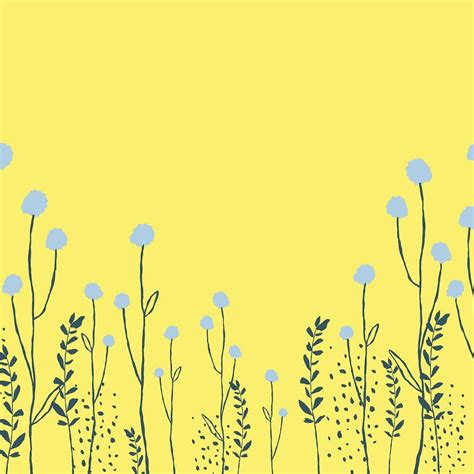 Yellow Floral Border Background Vector Free Vector Rawpixel