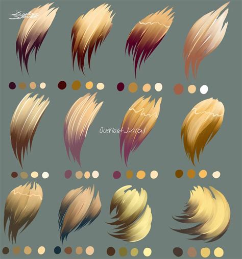 Blond Hair Colors By Overlord Jinral On Deviantart Digital Painting