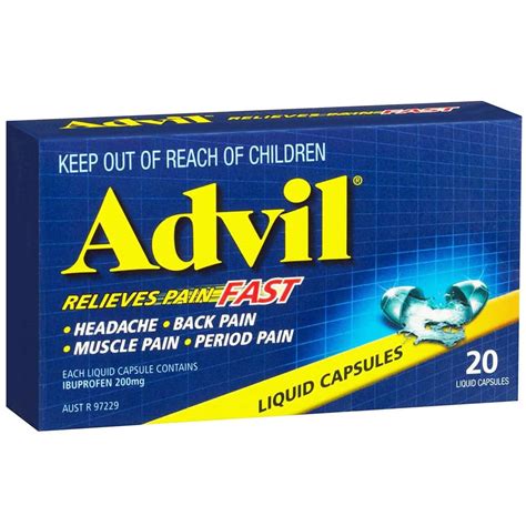 Advil 20 Liquid Capsules Discount Chemist
