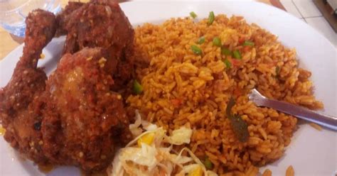 Jollof Rice And Peppered Chicken Recipe By Sommy Cookpad