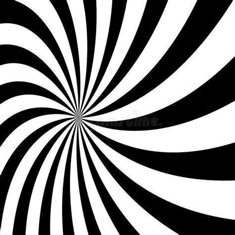 Black And White Sunburst Pattern Abstract Background Radial Vector