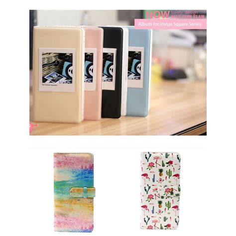 Holds 40 films in total, 2 photos per page. instant photo album for Fujifilm Instax Square SQ6/SQ10 ...