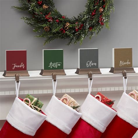 Scripty Name Personalized Christmas Stocking Holder Christmas Home