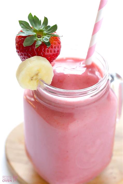 Strawberry Banana Smoothie Recipe Gimme Some Oven Recipe Strawberry Banana Smoothie