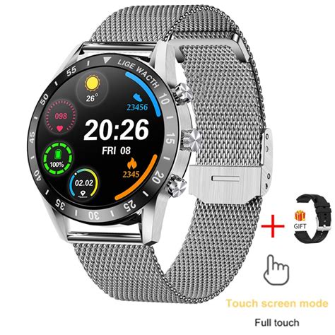 Lige 2022 New Bluetooth Call Smart Watch Men Full Touch Sport Fitness