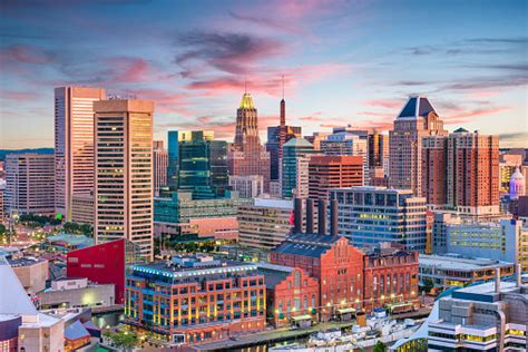 Baltimore Maryland Usa Skyline Stock Photo Download