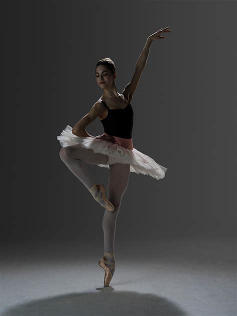 Ballerina In Ballet Passé Devant On By Nisian Hughes