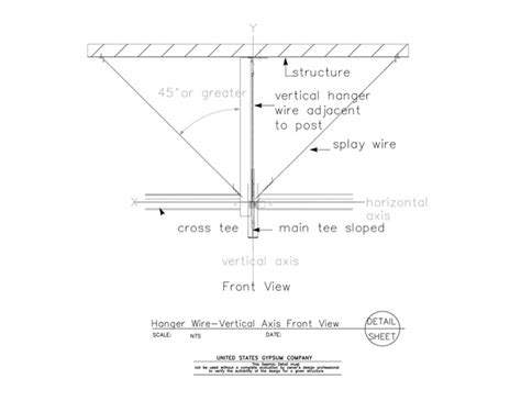 Great for retail, events, schools, factories, and more! USG Design Studio | 13 05 41.1211 Seismic Detail Ceiling ...
