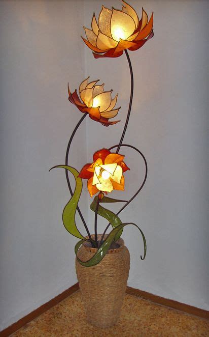 Beautiful Stained Glass Lamps Stained Glass Projects Mosaic Glass Flower Floor Lamp Lampe