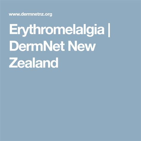 Erythromelalgia Dermnet New Zealand New Zealand Skin “new”