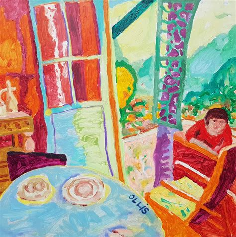 The subject of the work is aptly encapsulated in its title. Homage to Bonnard, Dining Room in the Country | Linton and ...